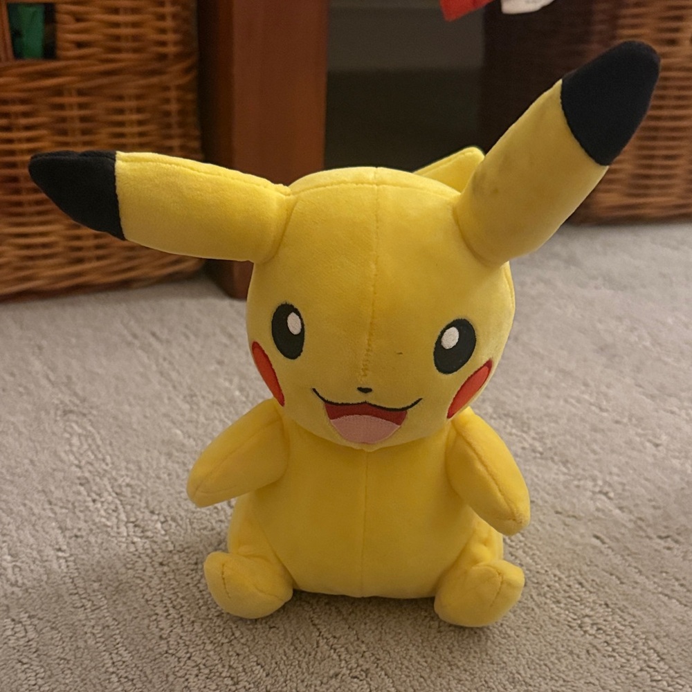 Pokemon Yellow and Black Plush Pikachu Stuffed Animal